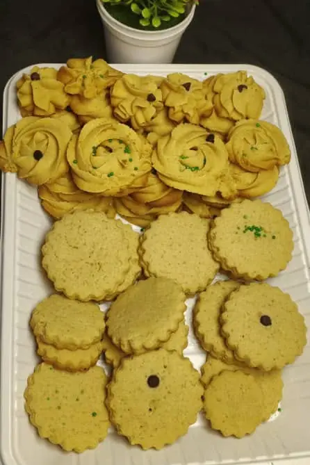 Cookies on a tray